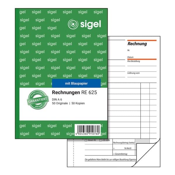 Sigel Formularbuch »Rechnung« RE625