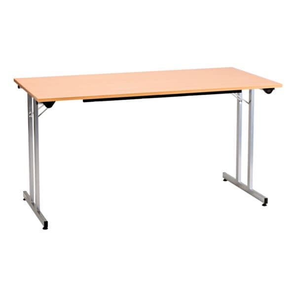 SODEMATUB Schreibtisch 120 cm, klappbar alufarben