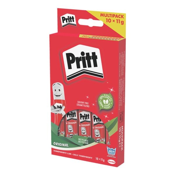Pritt 10er-Pack Klebestifte Stick  11 g