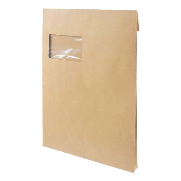 Mailmedia 100 Faltentaschen mit Steh-/Klotzboden, C4 mit Fenster