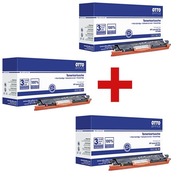 OTTO Office Toner-Set ersetzt HP »CE311A / CE312A / CE313A« Nr. 126A