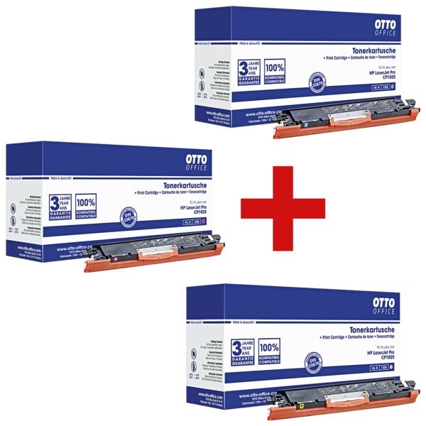 OTTO Office Toner-Set ersetzt HP CE311A / CE312A / CE313A Nr. 126A