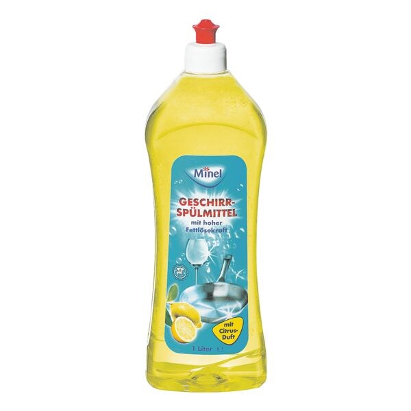 Minel Geschirrspülmittel 1 Liter mit Zitrusduft Minel Geschirrspülmittel 1 Liter mit Zitrusduft
