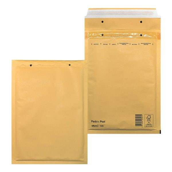 Mailmedia 100 Stck Luftpolster-Versandtaschen Airpoc, 20,2x27,5 cm, im Gropack