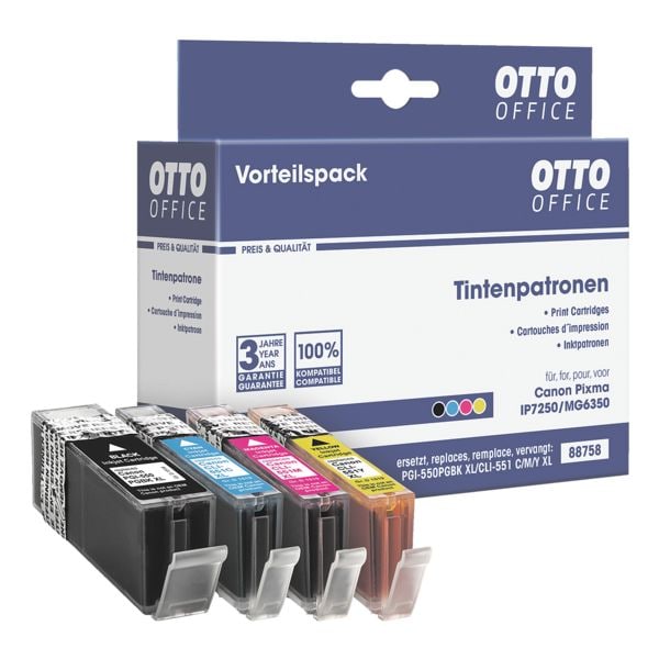 OTTO Office Tintenpatronen-Set ersetzt Canon »PGI-550PGBK XL & CLI-551CMY XL«