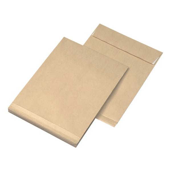 Mailmedia 100 Faltentaschen mit Steh-/Klotzboden ohne Fenster