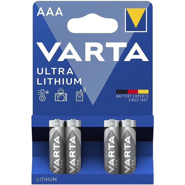 Varta 4er-Pack Batterien ULTRA LITHIUM Micro / AAA / CR03
