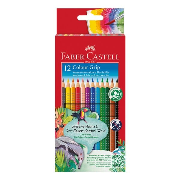 Faber-Castell (Schule) 12er-Pack Buntstifte Colour-GRIP
