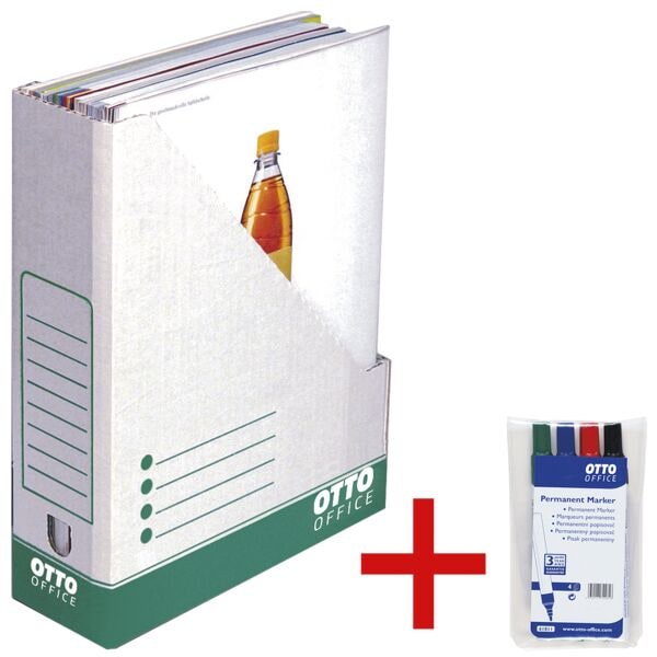 OTTO Office 10er-Pack Stehsammler inkl. 4er-Pack Permanent Marker