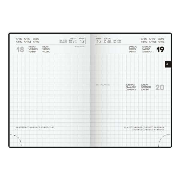 Brunnen Taschenkalender A6 2026