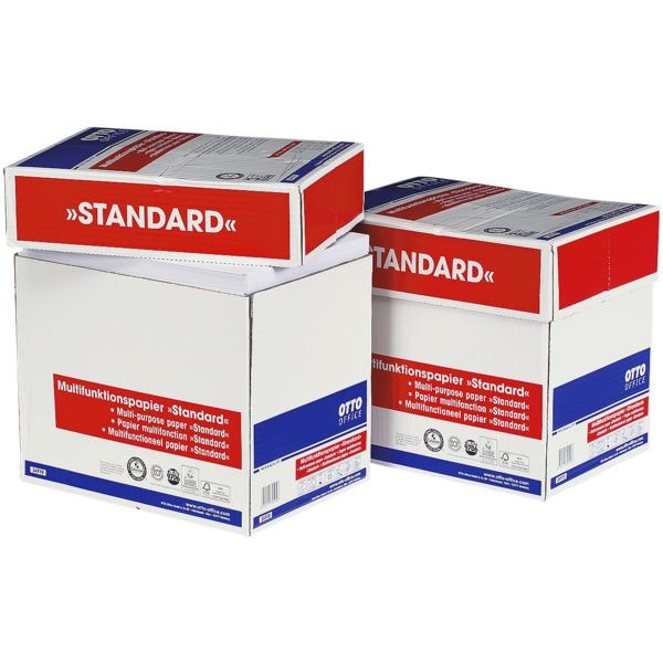 2x Maxi-Box Multifunktionales Druckerpapier A4 OTTO Office Standard - 5000 Blatt gesamt, 80g/qm