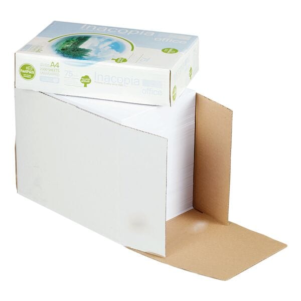 Maxi-Box Multifunktionales Druckerpapier A4 Inacopia Office - 2500 Blatt gesamt