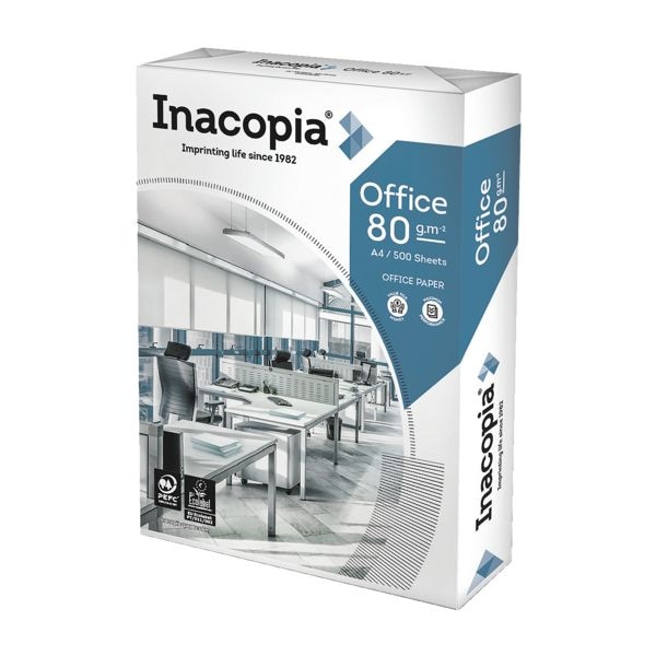 Multifunktionales Druckerpapier A4 Inacopia Office - 500 Blatt gesamt