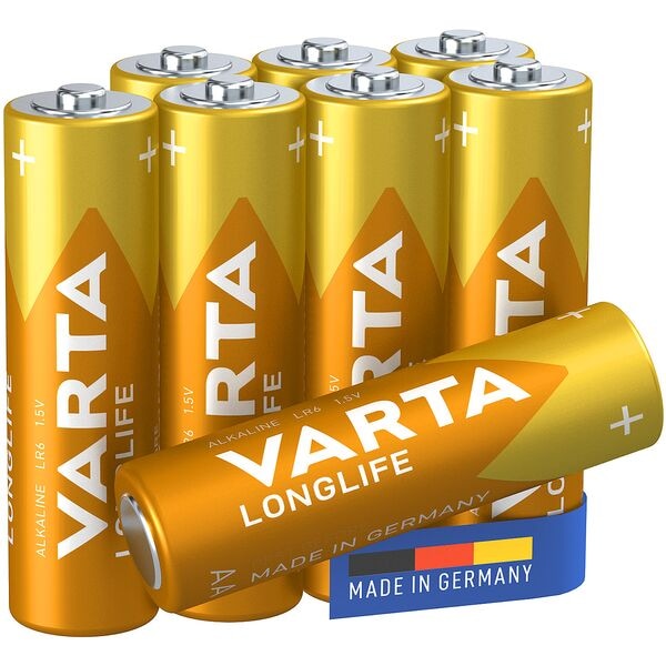 Varta 8er-Pack Batterien LONGLIFE Mignon / AA / LR06