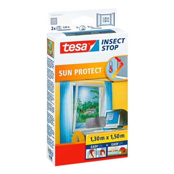 tesa Fliegengitter Sun Protect 55806 fr Fenster