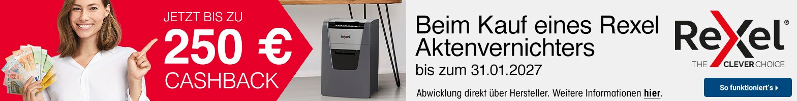 Rexel Cashback Aktenvernichter