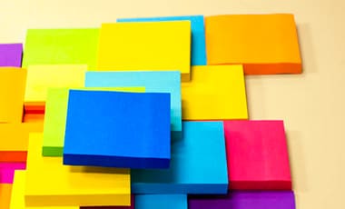 Bunte Haftnotizen