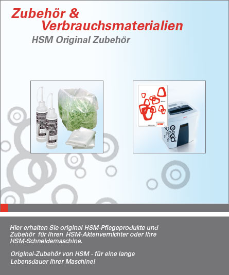 Zubehör und Verbrauchsmaterial Zubehör und Verbrauchsmaterial