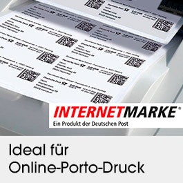 Ideal fr Online-Porto-Druck