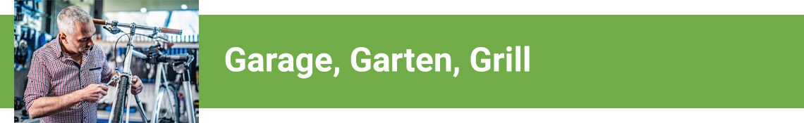 Garage, Garten, Grill