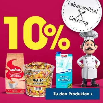 -10% auf Lebensmittel & Catering