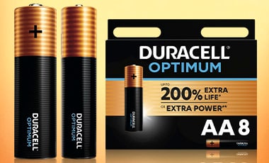 Batterieserie Duracell Optimum