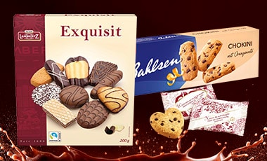 Gebck & Kekse mit Schokolade