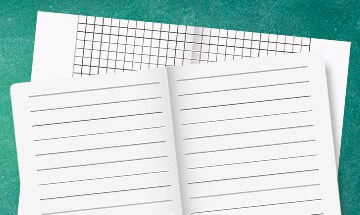 Lineatur ab 0 bis 10