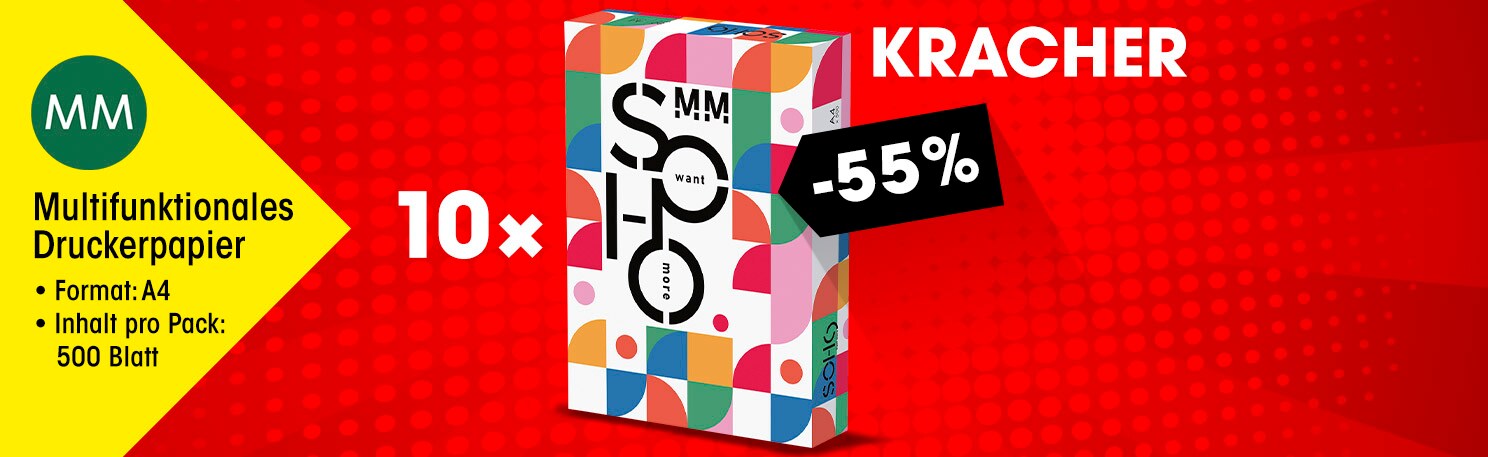 MM Board & Paper 10 x Multifunktionspapier A4 SOHO 500 Blatt