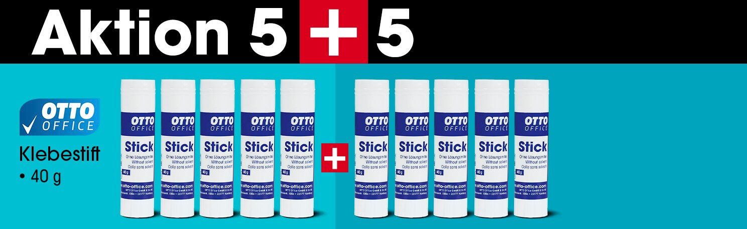 OTTO Office 5+5 Aktion: 10x Klebestift Stick 40 g