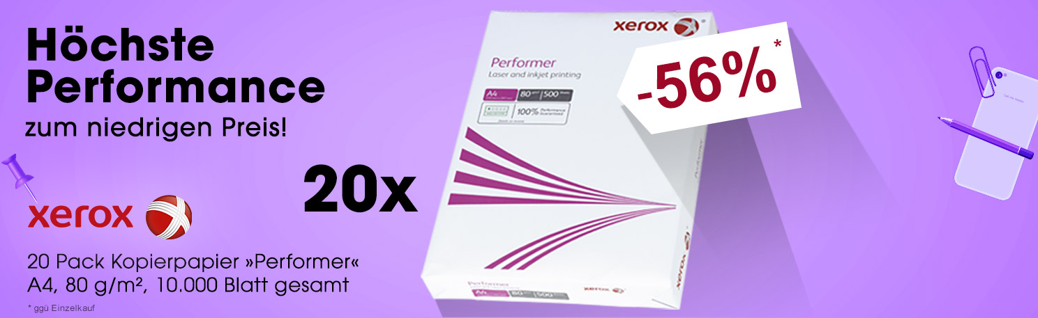 Xerox 20 Pack Kopierpapier »Performer«